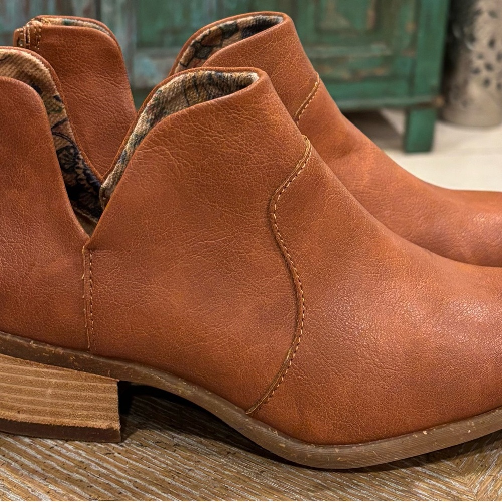 Brown Leather Ankle Boots